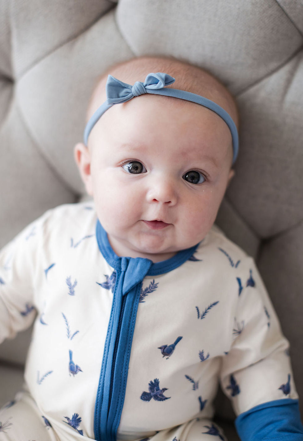 الصورة المصغرة: Blue Jays - Long Sleeve Zipper Sleep Romper