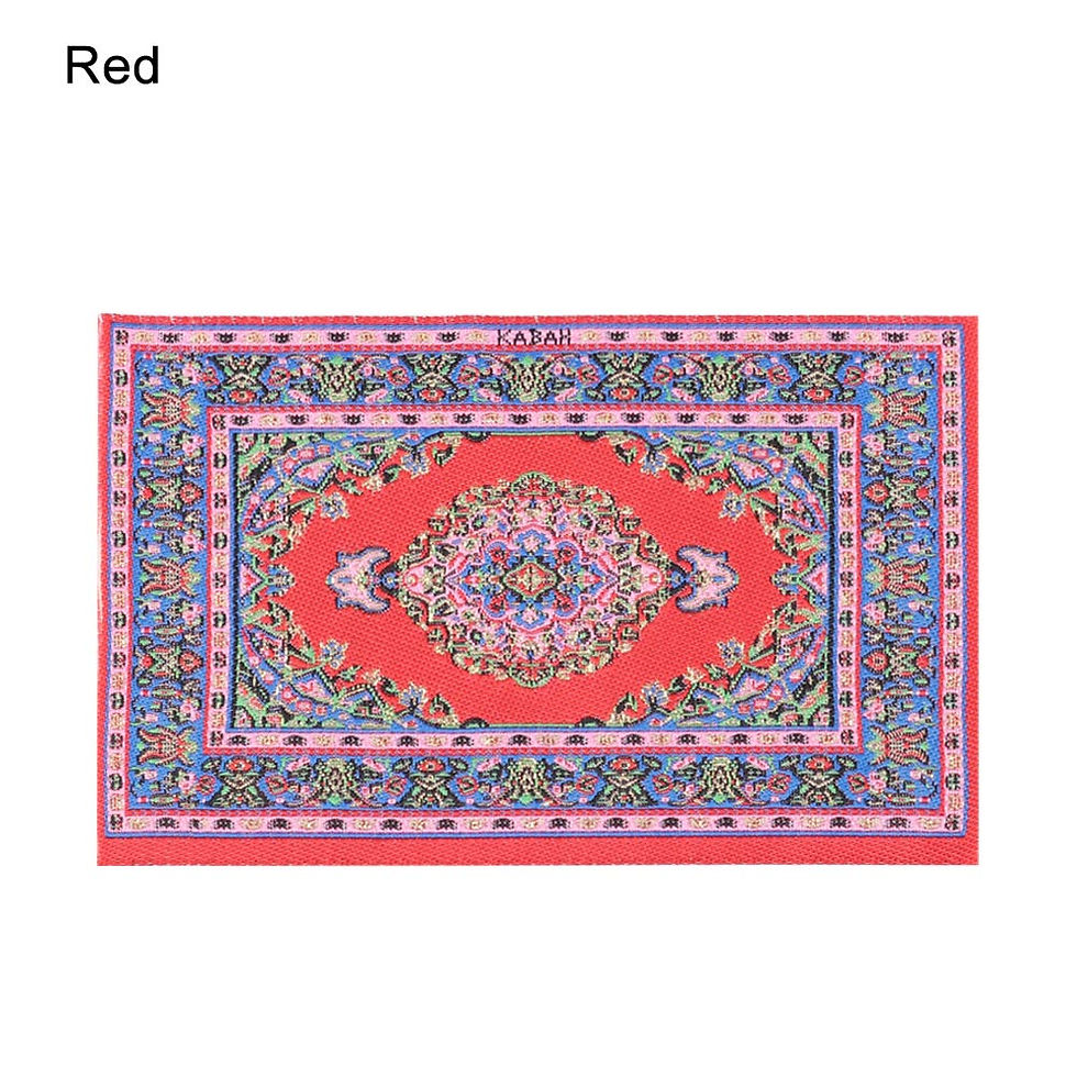 Thumbnail: 1/12 Scale Dollhouse Miniature Turkish Style Area Rug/Carpet/Mat Floor