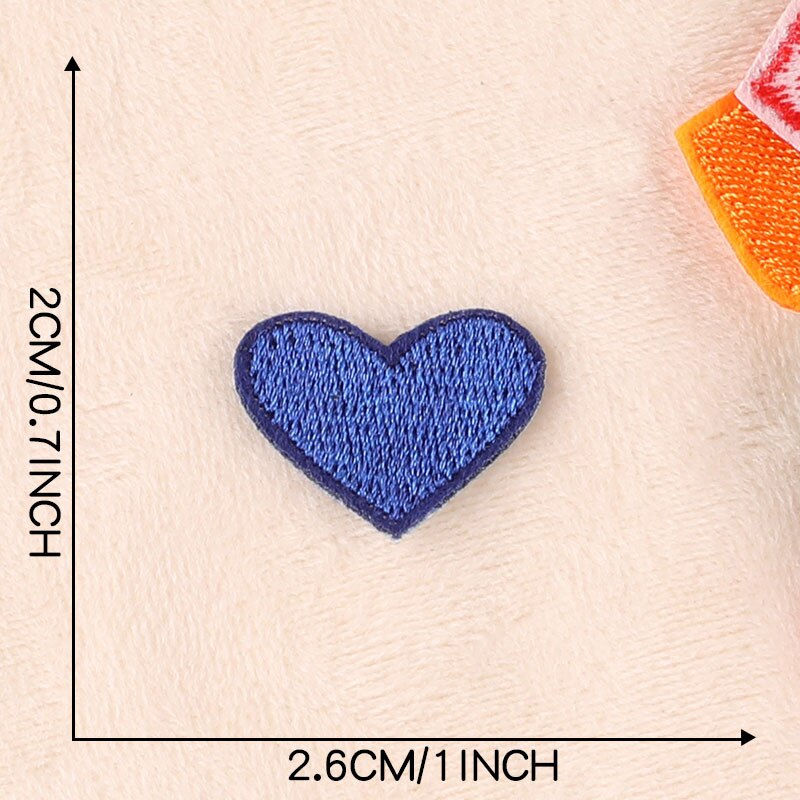 الصورة المصغرة: 20pcs Patches Heart for Clothing Kids Iron on Lot Sew Parches