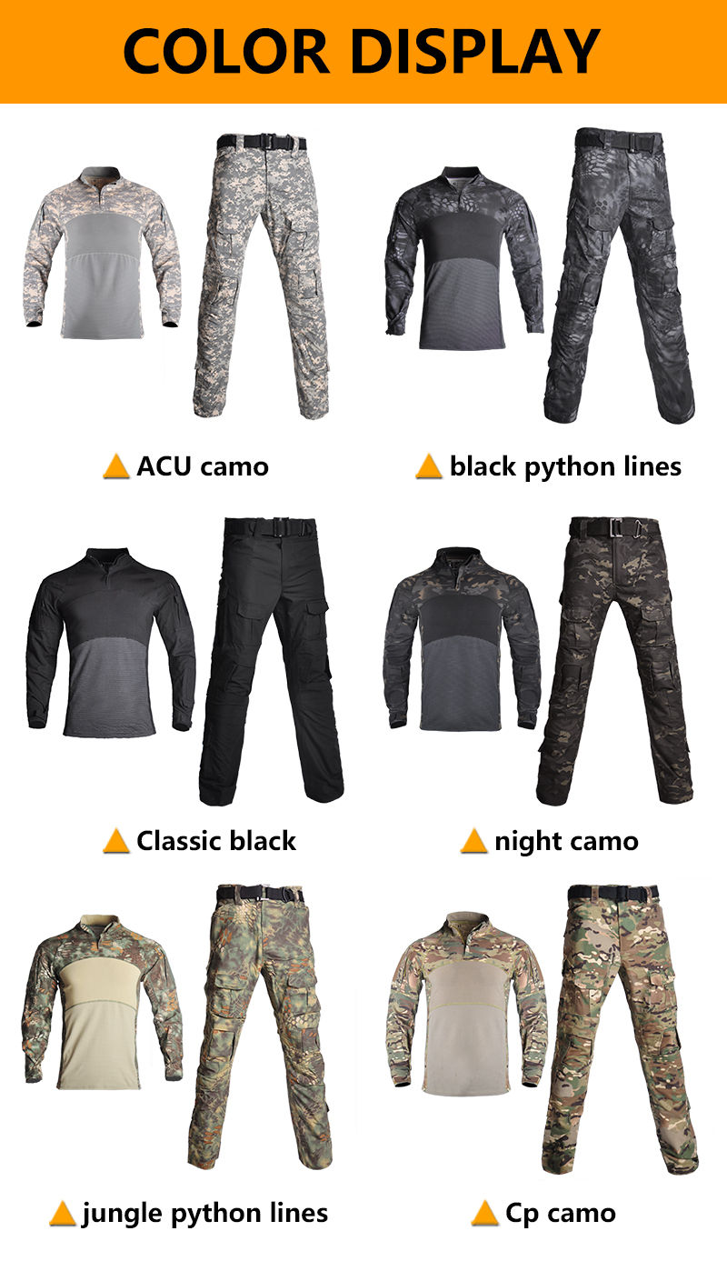 الصورة المصغرة: HAN WILD Elastic Long Sleeve Camouflage Uniform