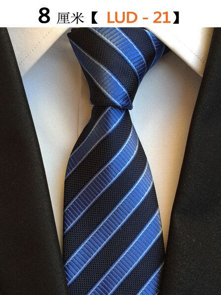 الصورة المصغرة: 68 Colors NEW 8cm Tie for Man 100% Silk Tie Luxury Striped