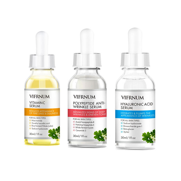 Thumbnail: Low Moq Skin Care Reduce Fine Line Facial Serum Custom Whitening