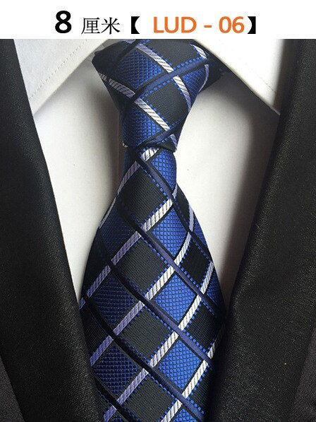 الصورة المصغرة: 68 Colors NEW 8cm Tie for Man 100% Silk Tie Luxury Striped