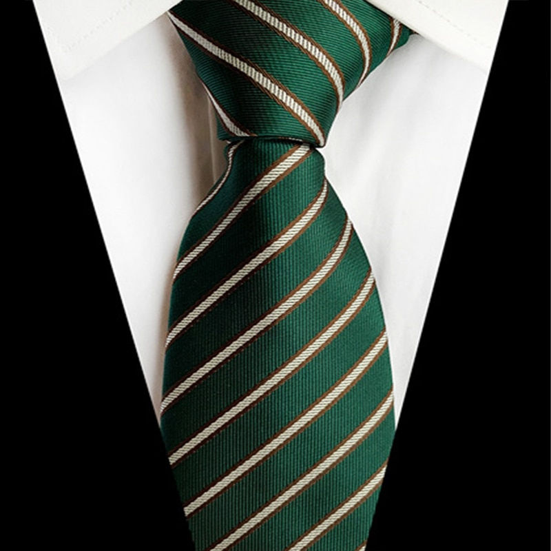 الصورة المصغرة: 68 Colors NEW 8cm Tie for Man 100% Silk Tie Luxury Striped
