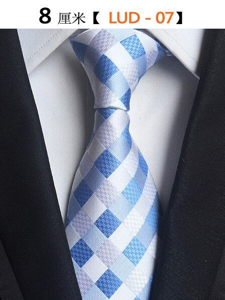الصورة المصغرة: 68 Colors NEW 8cm Tie for Man 100% Silk Tie Luxury Striped