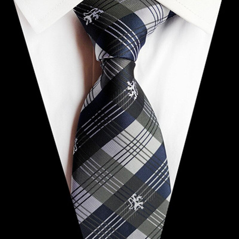 الصورة المصغرة: 68 Colors NEW 8cm Tie for Man 100% Silk Tie Luxury Striped