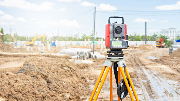 Camera being used survey land. 