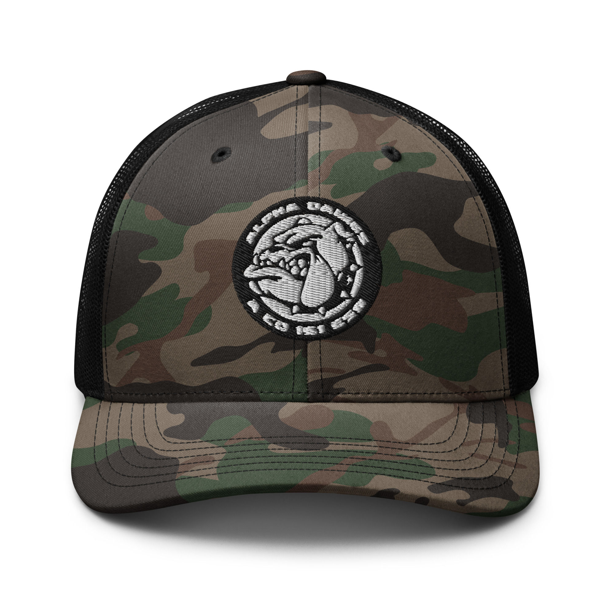 Camouflage trucker hat