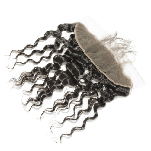 Thumbnail: Pre-Plucked Natural Black 13x4 HD Lace Frontal