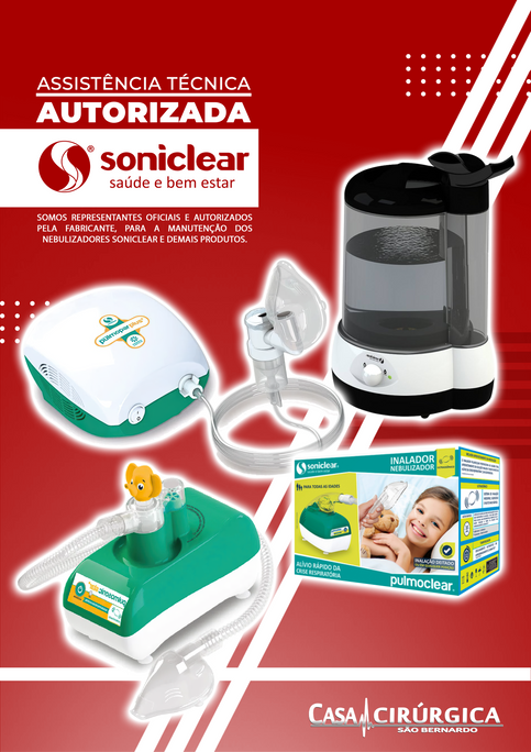 Assistência técnica autorizada, manutenção nebulizadores soniclear