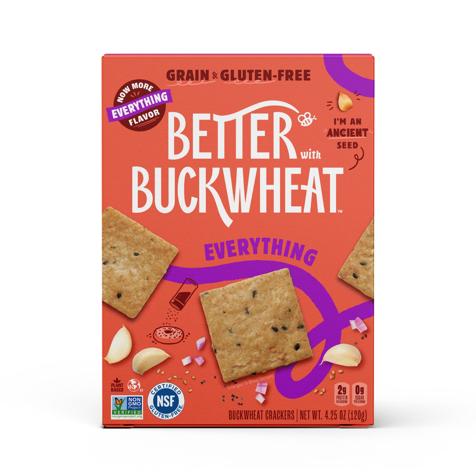 Maine Crisp Better Than Buckwheat Everything Cracker