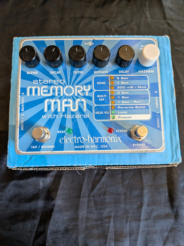 Electro-Harmonix Stereo Memory Man with Hazarai (with box) | Used