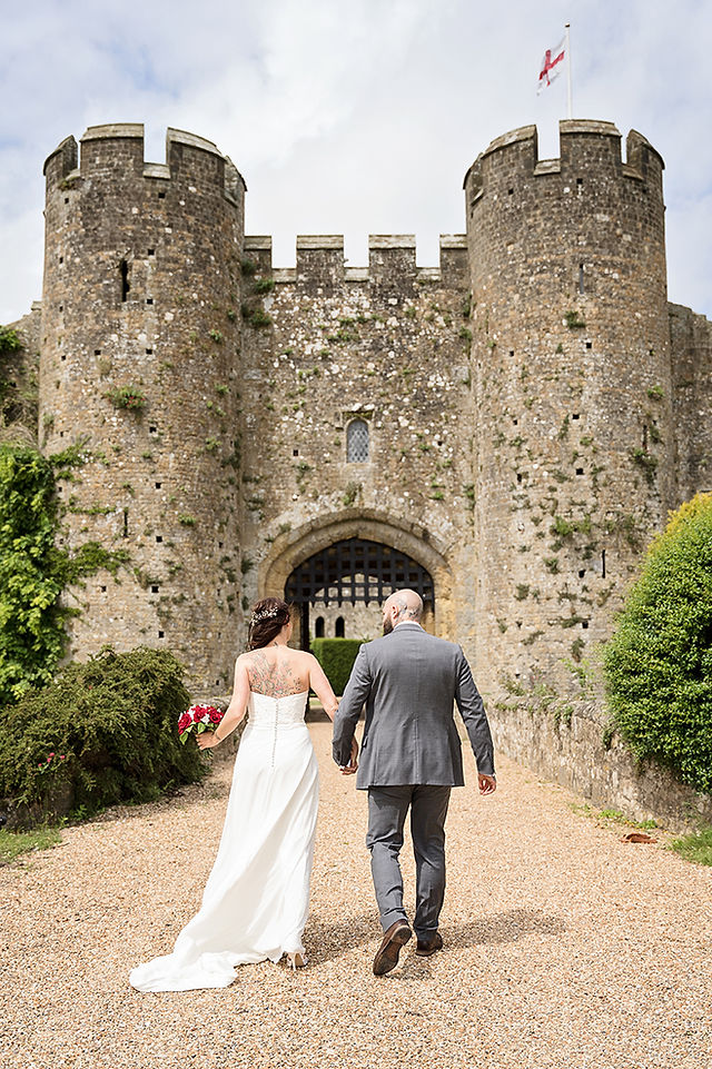 Amberly Castle Wedding Day, West Sussex Photographer, wedding ceremony, small party in the garden,
