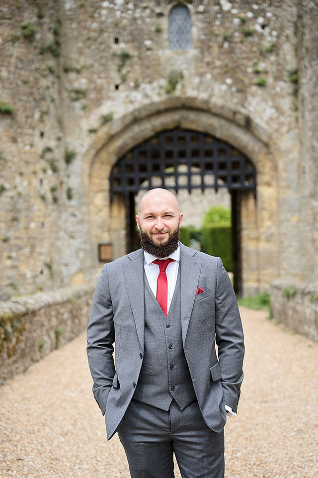 Amberly Castle Wedding Day Groom to be