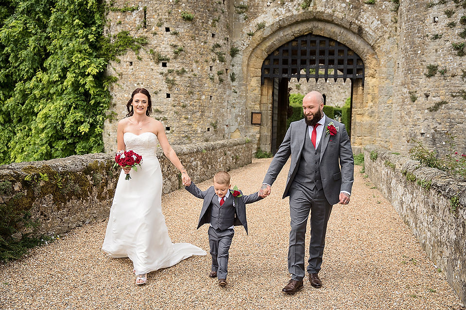 Amberly Castle Wedding Day, West Sussex Photographer, wedding ceremony, small party in the garden