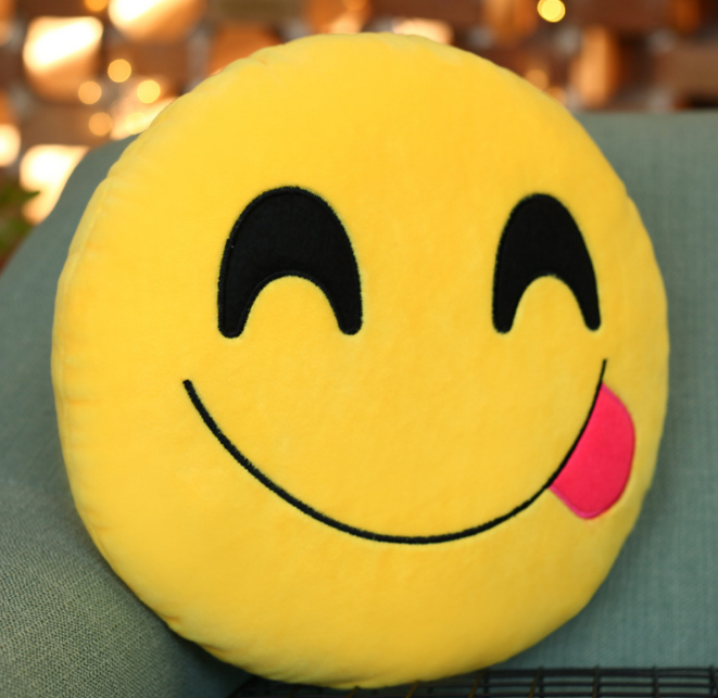 縮圖：Emoji Pillow Cartoon Creative Cushion Office Sofa Plush Toy - 30 cm (2/3)