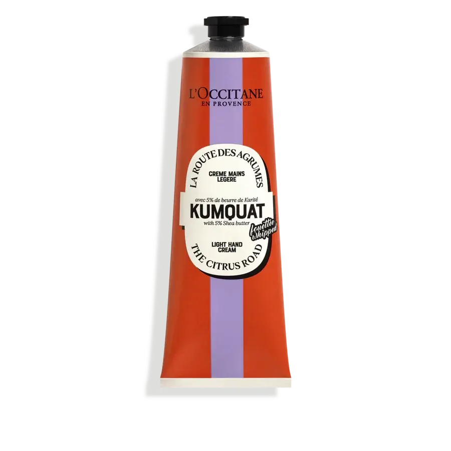 L'Occitane Kumquat Light Hand Cream 150ml | Lightweight Moisturizing Citrus Hand Cream