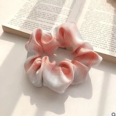 縮圖：Plaid athered Scrunchie