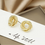 縮圖：Twisted Twist Round Stud Earrings Detail Geometric Stud Earrings