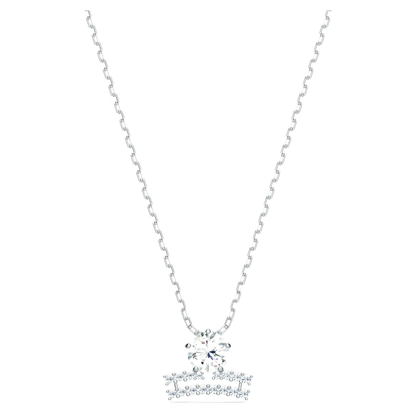 SWAROVSKI ZODIAC II PENDANT, LIBRA, WHITE, MIXED METAL FINISH