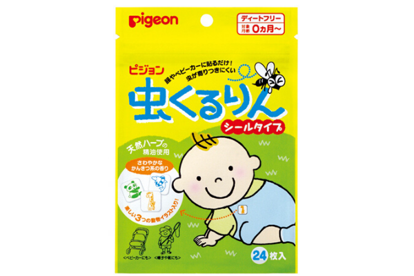Pigeon Mushikururin Insect Repellent Sticker 24pcs for babies