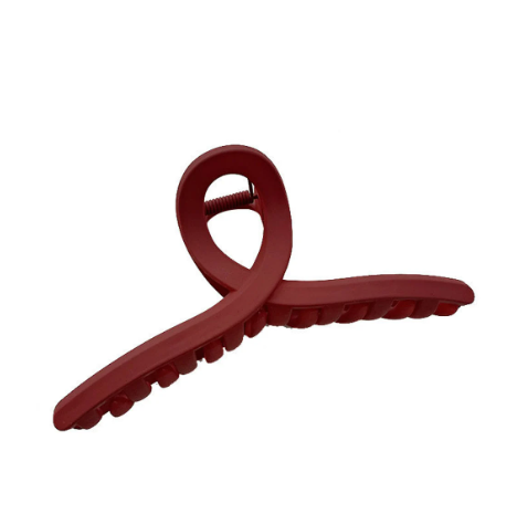 縮圖：Large Frosted Cross Claw Clip, Open Share Hair Clip