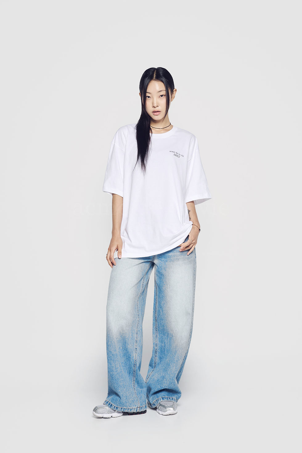 Thumbnail: [In Stock Now]acmé de la vie ADLV RIBBON BASIC LOGO SHORT SLEEVE T-SHIRT