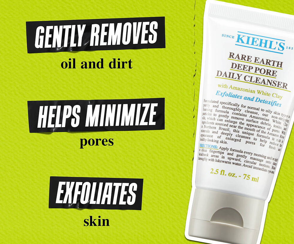 Thumbnail: Kiehl's Rare Earth Deep Pore Daily Cleanser | Purifying Facial Cleanser for Oily & Congested Skin