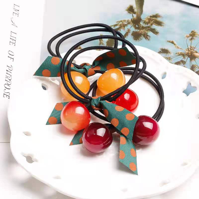 Cherry Decor Hair Tie