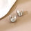 縮圖：Brass Simple Fashion Metal Hoop Earrings
