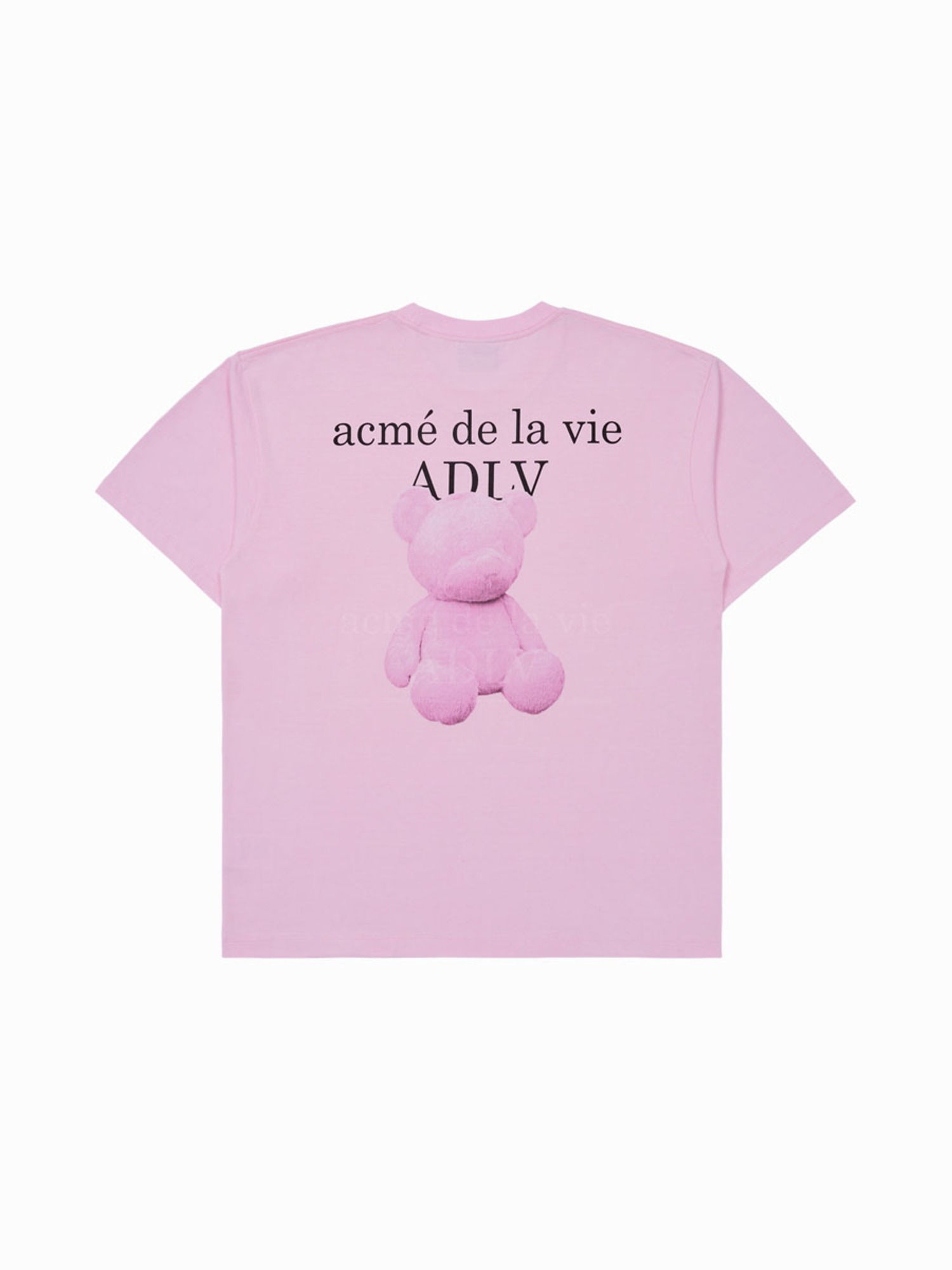 [In Stock Now]acmé de la vie ADLV FUZZY BEAR SHORT SLEEVE T-SHIRT LIGHT PINK
