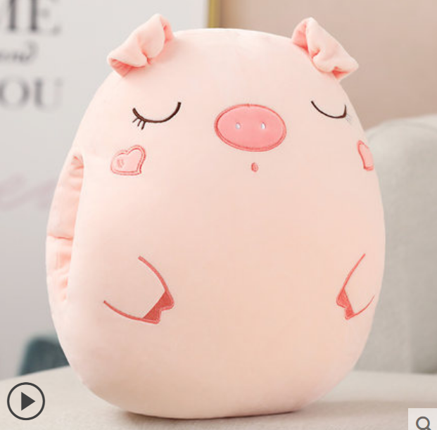 Thumbnail: Elastic Plush Warm Hands Pillow With Holes Soft