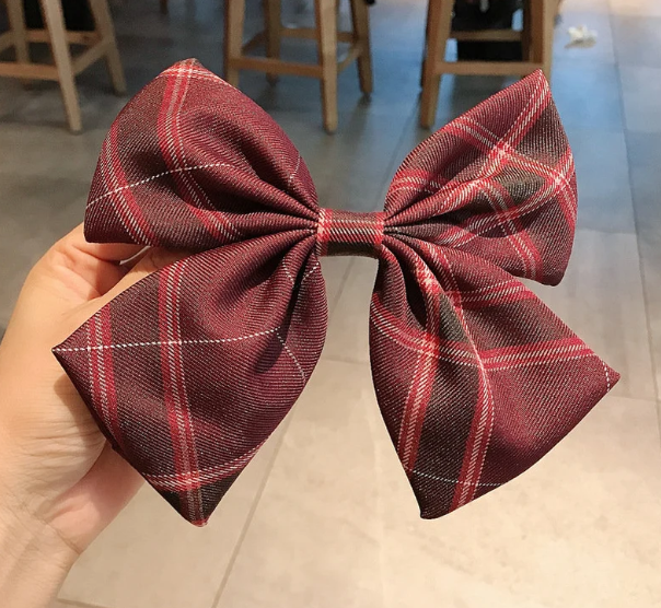 縮圖：Big Barrettes Fabric Plaid Hair Clips, hair slide, geometric hair clip, Hair acc