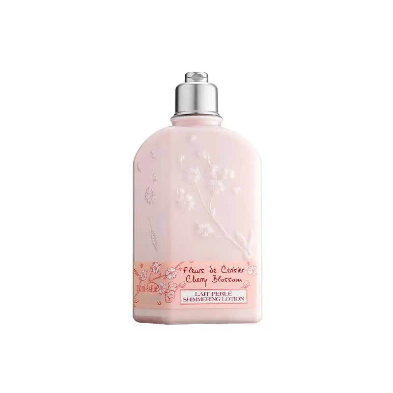 L'Occitane Cherry Blossom Shimmering Lotion | Moisturizing Body Lotion with Delicate Shimmer