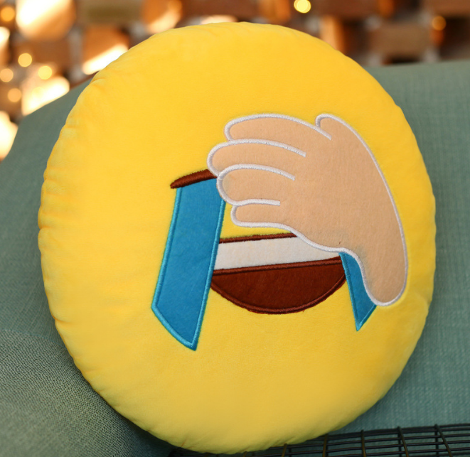 縮圖：Emoji Pillow Cartoon Creative Cushion Office Sofa Plush Toy - 30 cm (1/3)