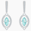 縮圖：SWAROVSKI SPARKLING DANCE PIERCED EARRINGS, GREEN, RHODIUM PLATED