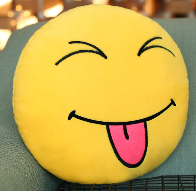 縮圖：Emoji Pillow Cartoon Creative Cushion Office Sofa Plush Toy - 30 cm (1/3)