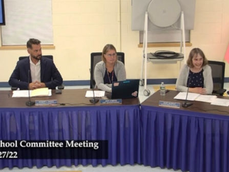 School Committee Meeting 9-27-22