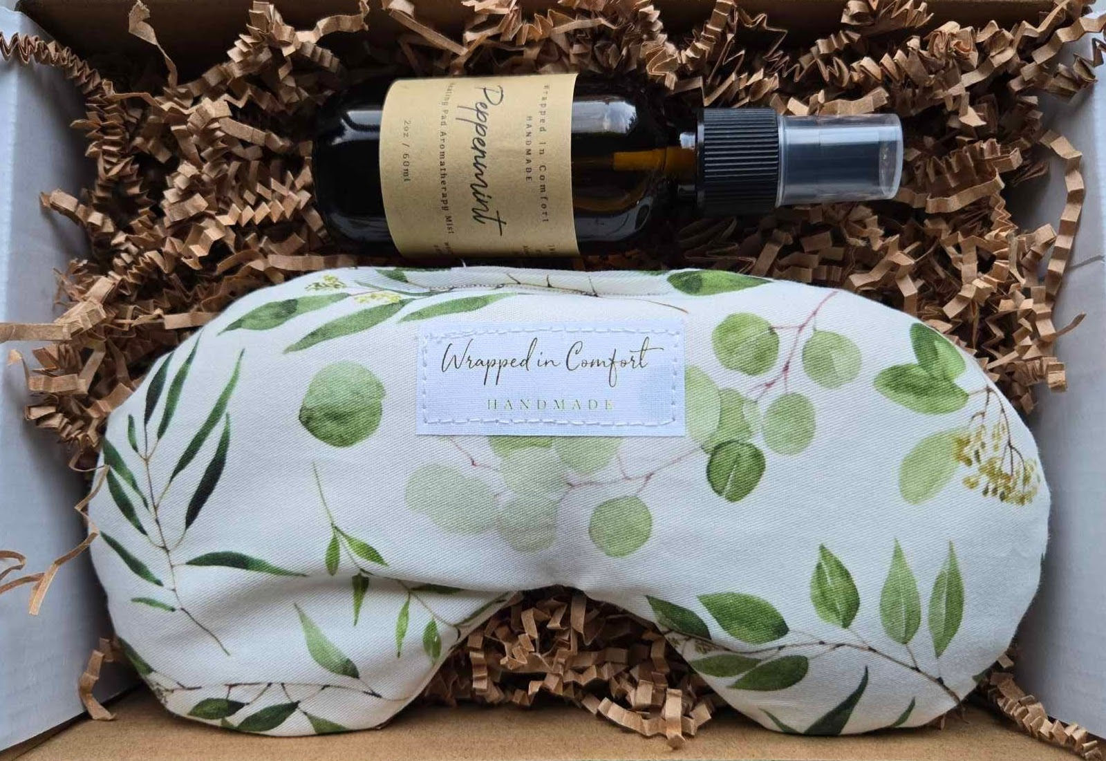 Gift Package - Eye Pillow and Lavender Aromatherapy Heating Pad Mist