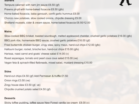 Our NEW BBQ Sunday Menu is here in time for Summer!