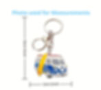 Thumbnail: Red Campervan, Surfboard Keyring, Bag Pendant, Keychain, VW, Travel Souvenir