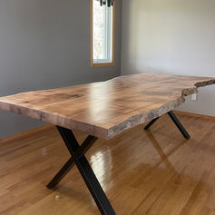A long wooden table
