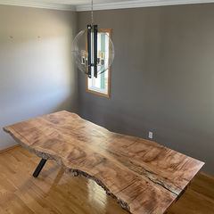 A long wooden customized table