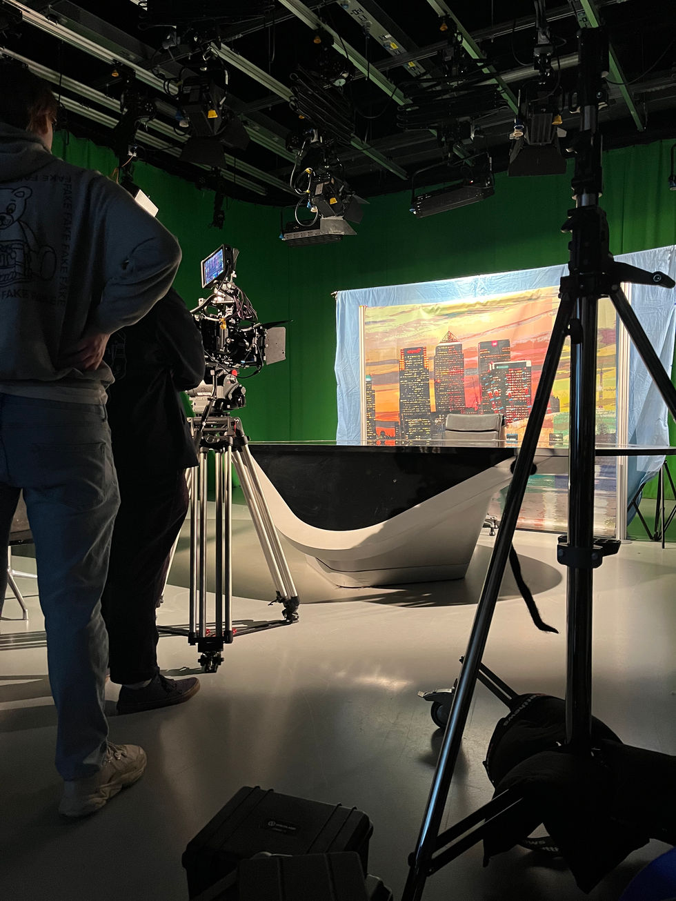 News Broadcasting Studio