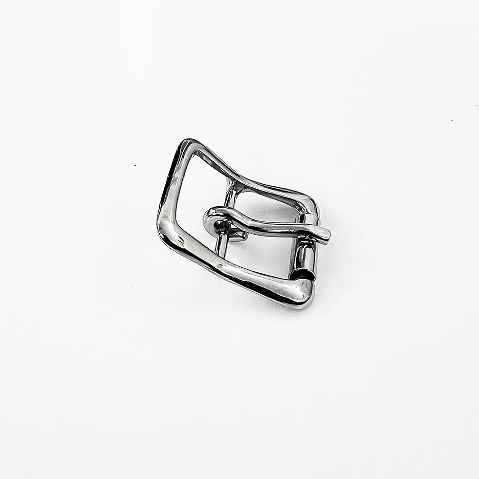 Thumbnail: Roller Buckle Curved NICKLE PLATED