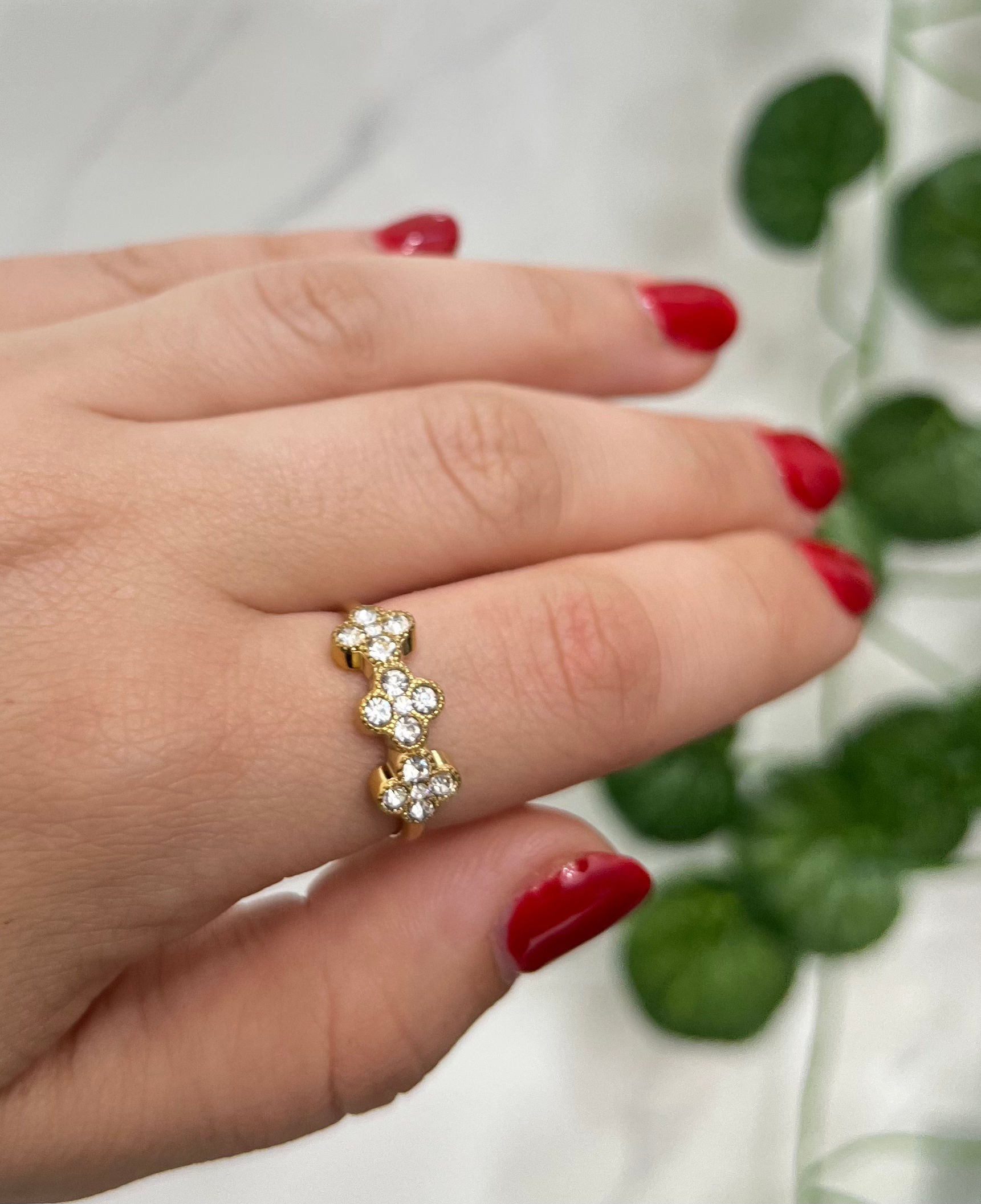 Anello Flower Gold