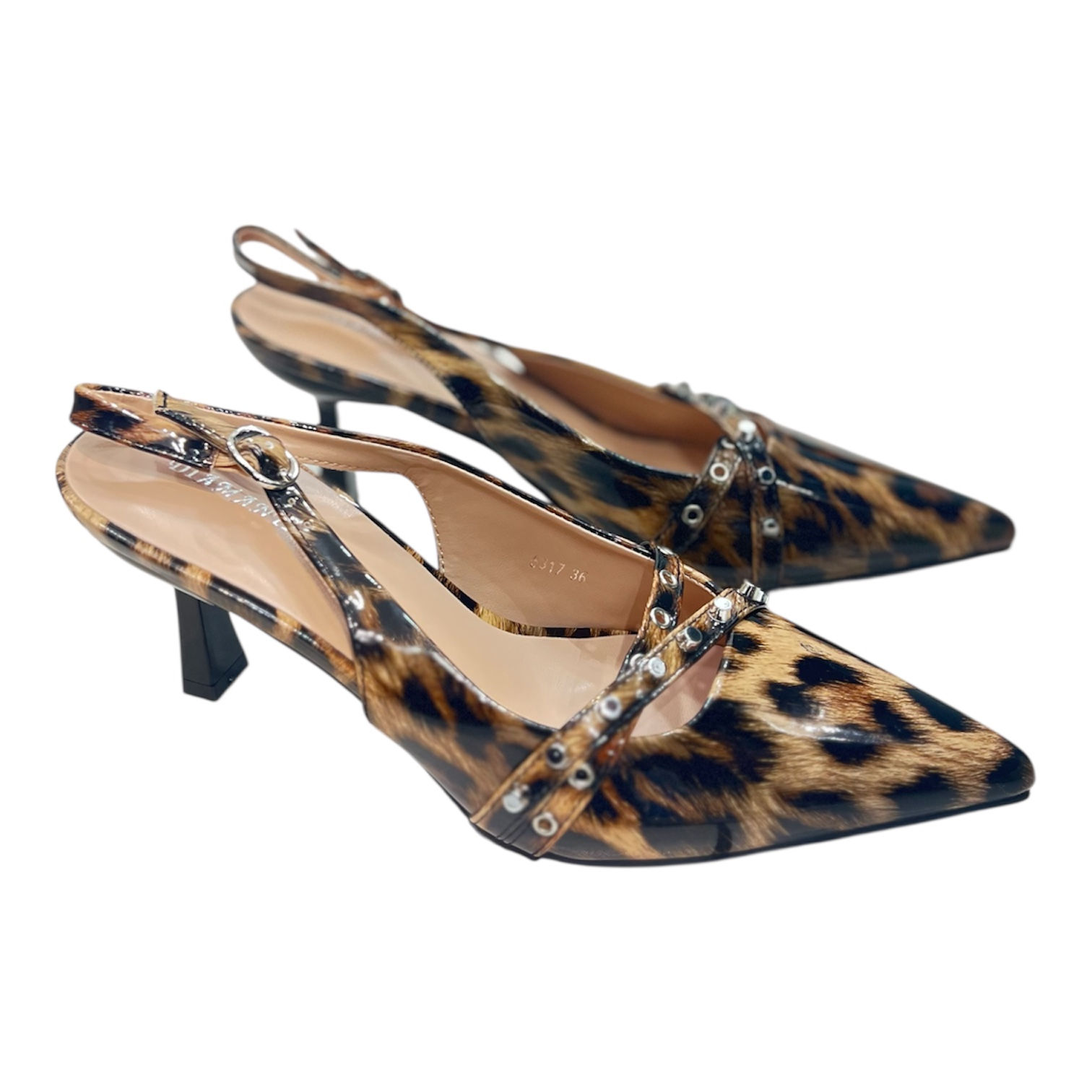 Décolleté stud Leopard