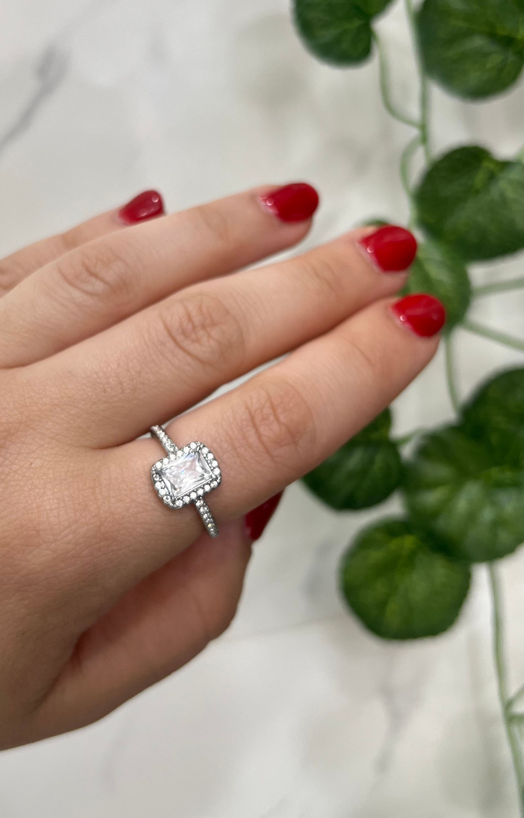 Anello Square Brillant