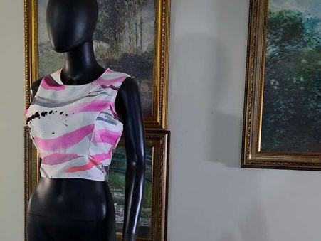 A Brushstroke Moment, Sewn Into Shape