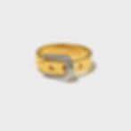Belt Buckle Ring Gold